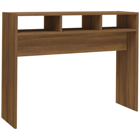 vidaXL Τραπέζι Κονσόλα Καφέ Δρυς 105x30x80 εκ. από Επεξεργασμένο Ξύλο