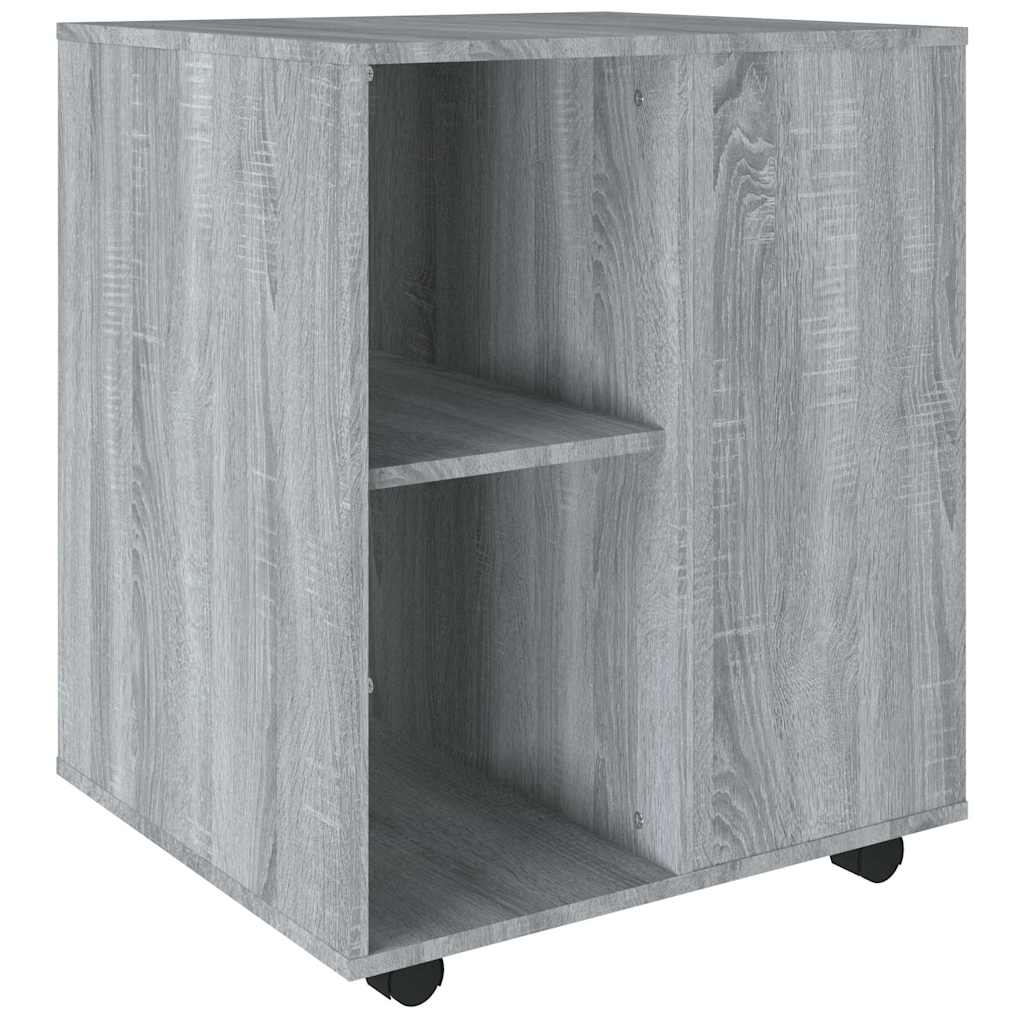 vidaXL Ντουλάπι Με Ροδάκια Γκρι Sonoma 60 x 53 x 72 εκ. Επεξεργ. Ξύλο