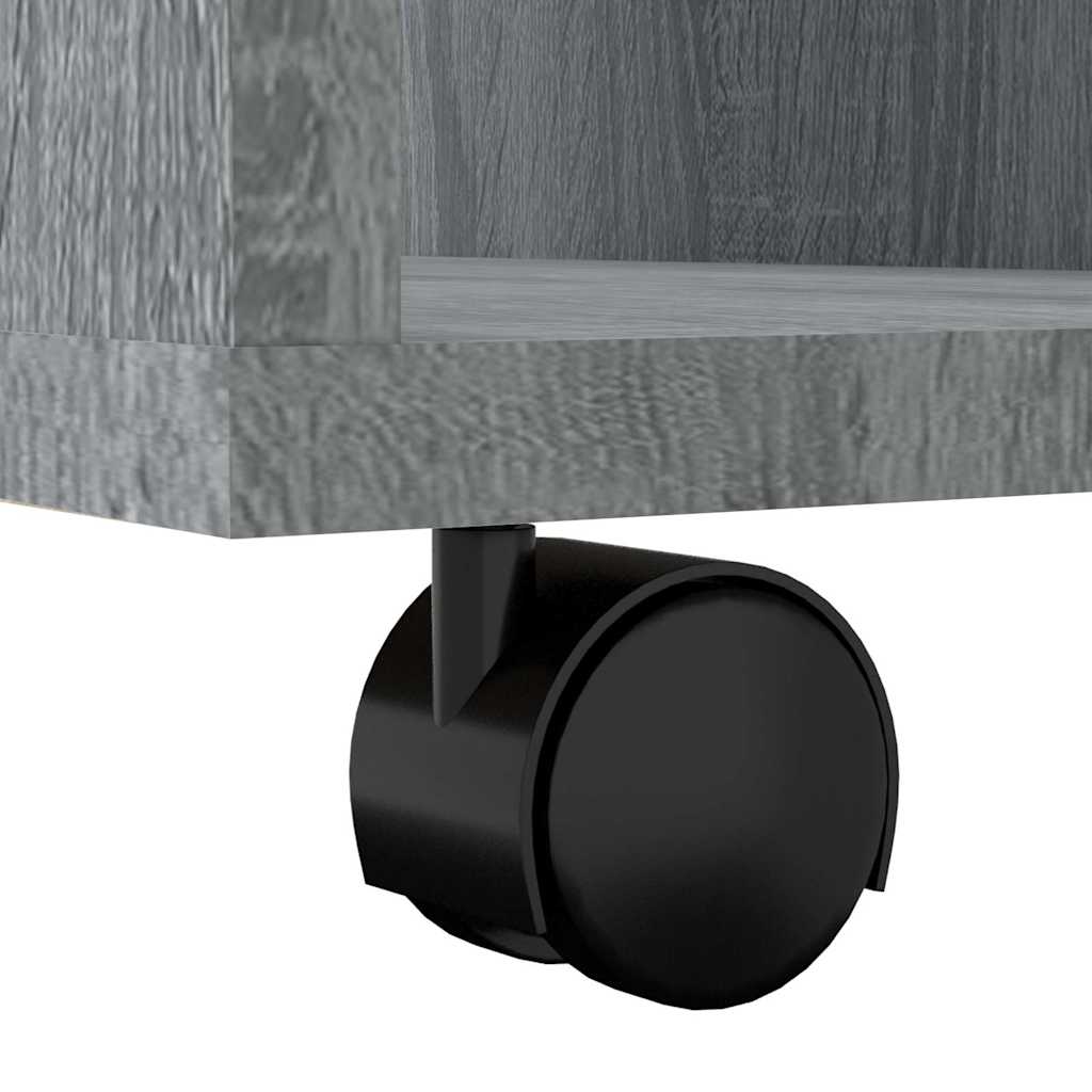 vidaXL Ντουλάπι Με Ροδάκια Γκρι Sonoma 60 x 53 x 72 εκ. Επεξεργ. Ξύλο