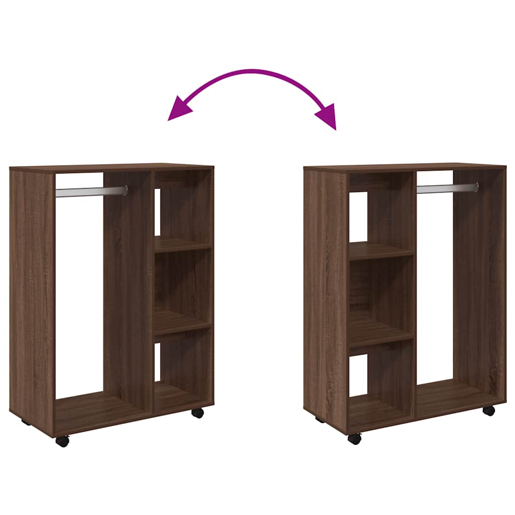 vidaXL Ντουλάπα Καφέ Δρυς 80 x 40 x 110 εκ. από Επεξεργασμένο Ξύλο