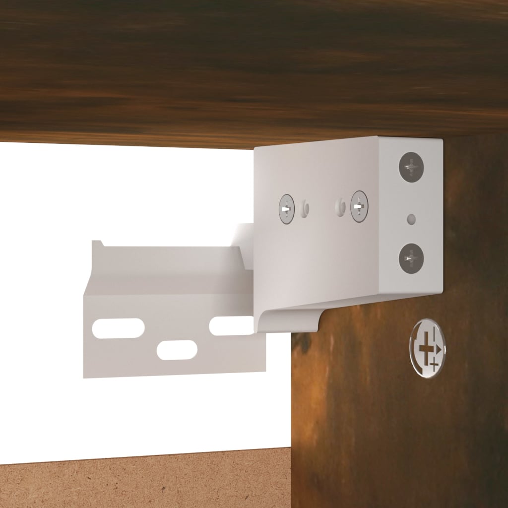 vidaXL Παπουτσοθήκη Καπνιστή Δρυς 60x35x70 εκ. από Επεξεργασμένο Ξύλο