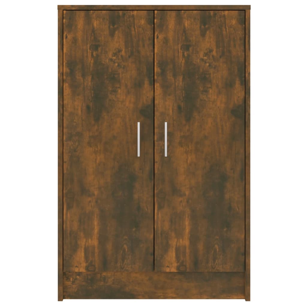 vidaXL Παπουτσοθήκη Καπνιστή Δρυς 60x35x92 εκ. από Επεξεργασμένο Ξύλο