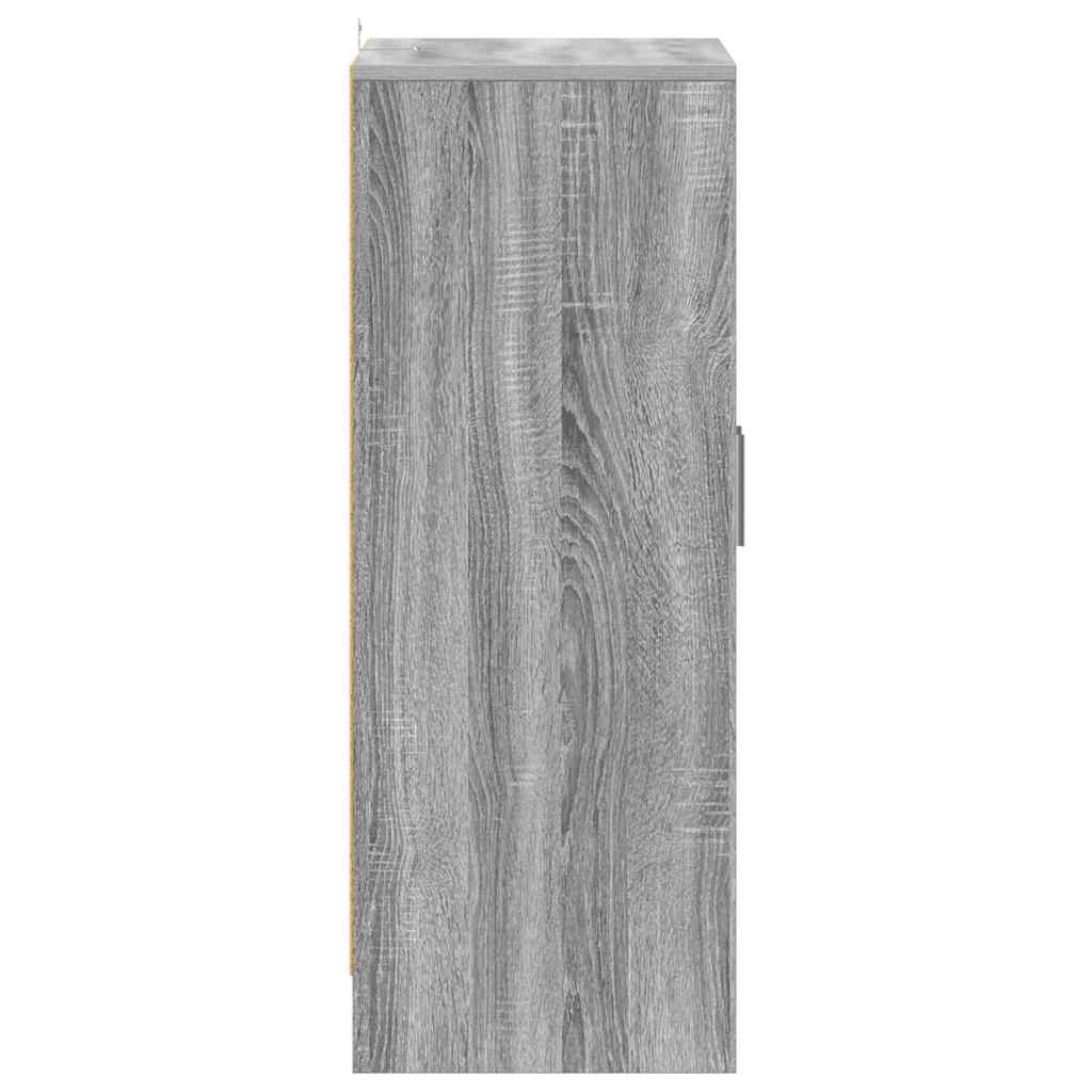 vidaXL Παπουτσοθήκη Γκρι Sonoma 60 x 35 x 92 εκ. Επεξεργασμένο Ξύλο