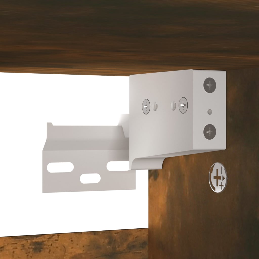 vidaXL Παπουτσοθήκη Καπνιστή Δρυς 60x35x70 εκ. από Επεξεργασμένο Ξύλο