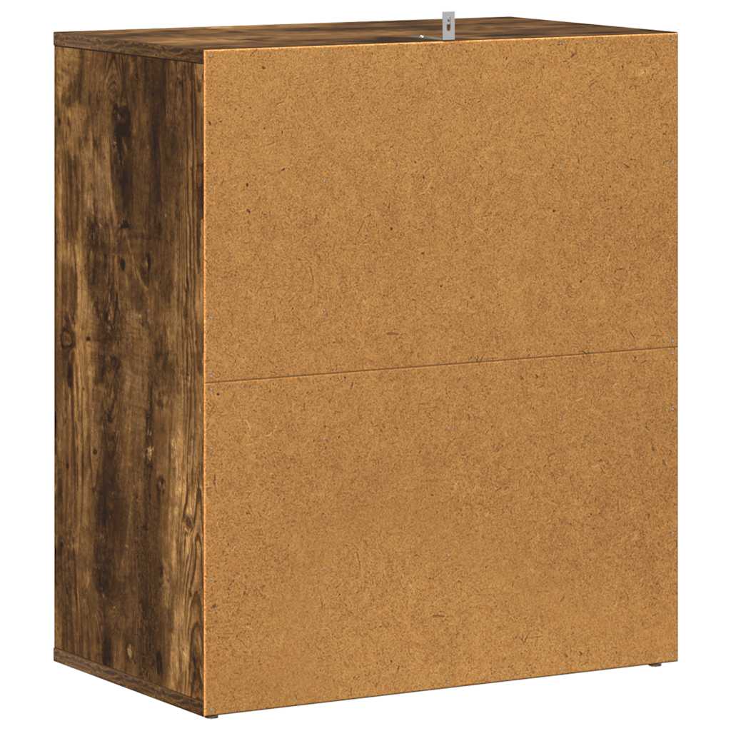 vidaXL Παπουτσοθήκη Γκρι Sonoma 60x35x70 εκ. από Επεξεργασμένο Ξύλο