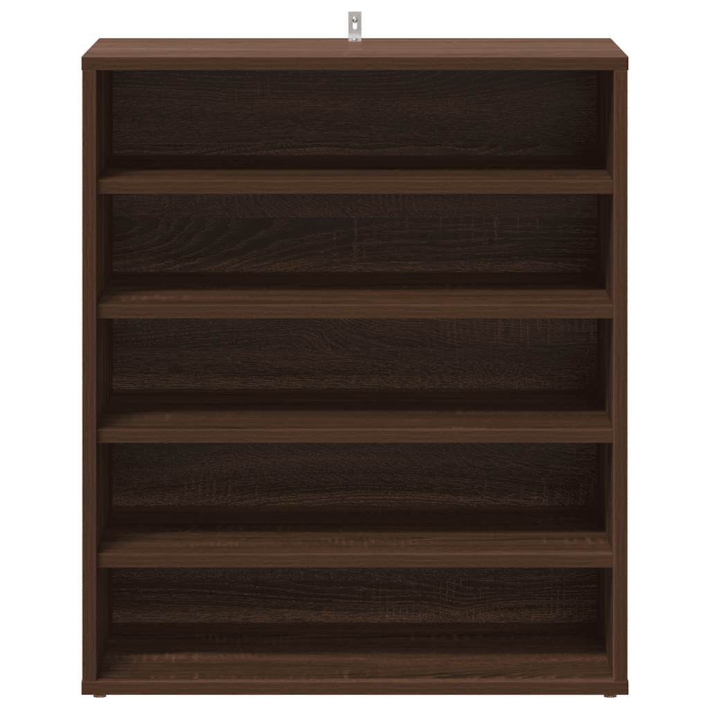 vidaXL Παπουτσοθήκη Καφέ Δρυς 60x35x70 εκ. από Επεξεργασμένο Ξύλο