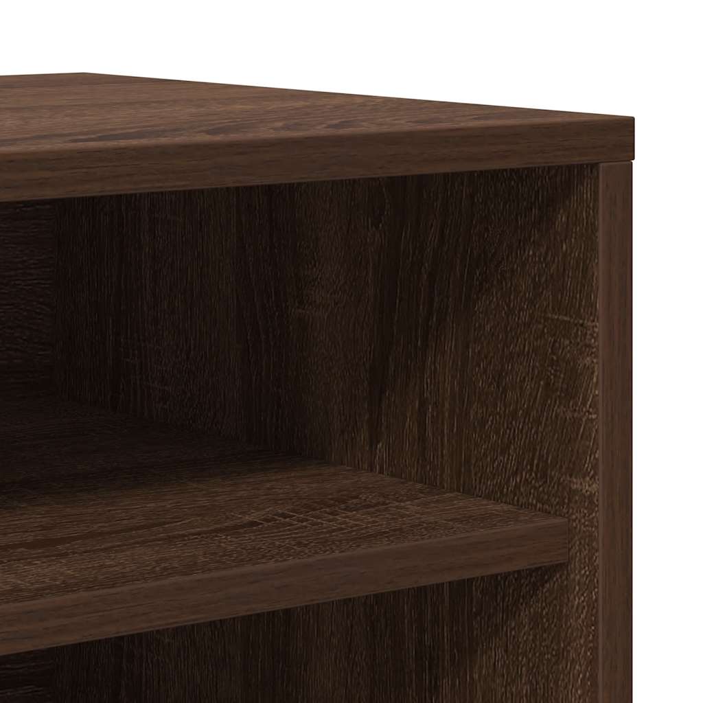 vidaXL Παπουτσοθήκη Καφέ Δρυς 60x35x70 εκ. από Επεξεργασμένο Ξύλο