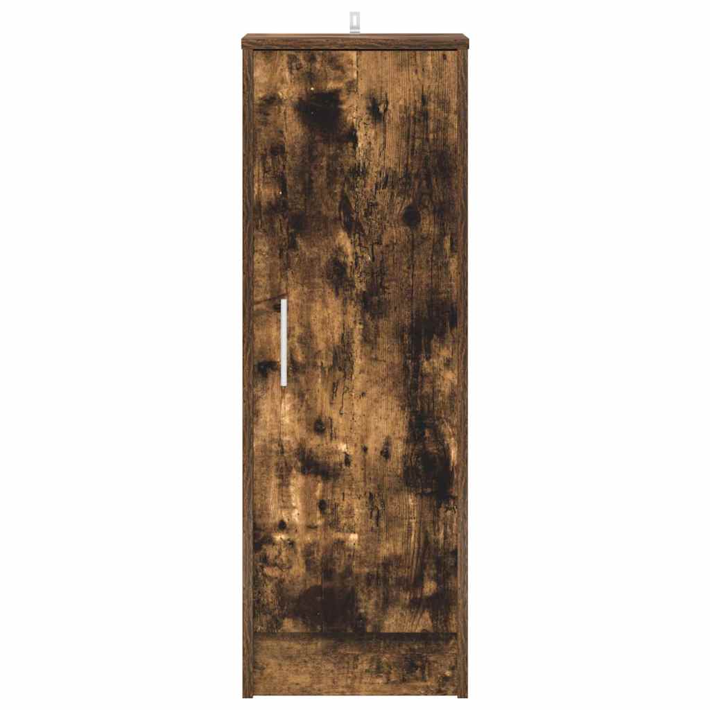 vidaXL Παπουτσοθήκη Καπνιστή Δρυς 32x35x92 εκ. από Επεξεργασμένο Ξύλο