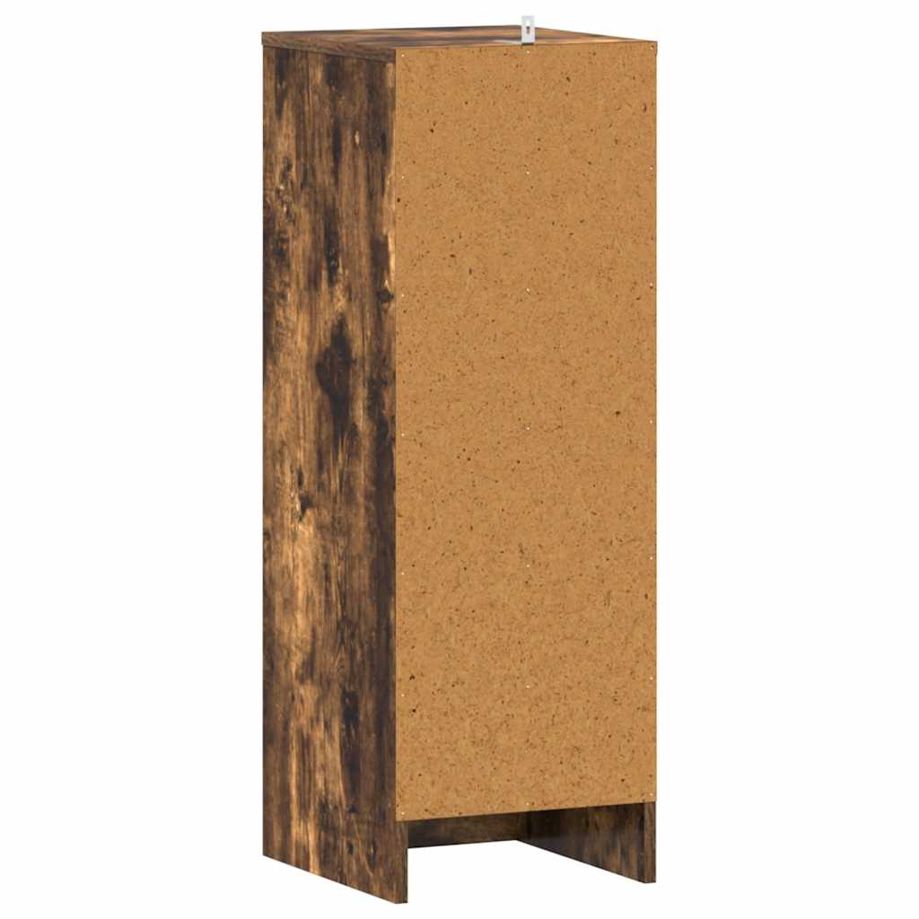 vidaXL Παπουτσοθήκη Καπνιστή Δρυς 32x35x92 εκ. από Επεξεργασμένο Ξύλο