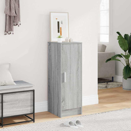 vidaXL Παπουτσοθήκη Γκρι Sonoma 32x35x92 εκ. από Επεξεργασμένο Ξύλο