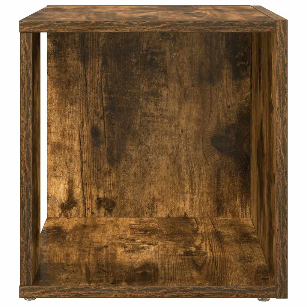vidaXL Τραπέζι Βοηθητικό Καπνιστή Δρυς 33x33x34,5 εκ. Επεξεργ. Ξύλο