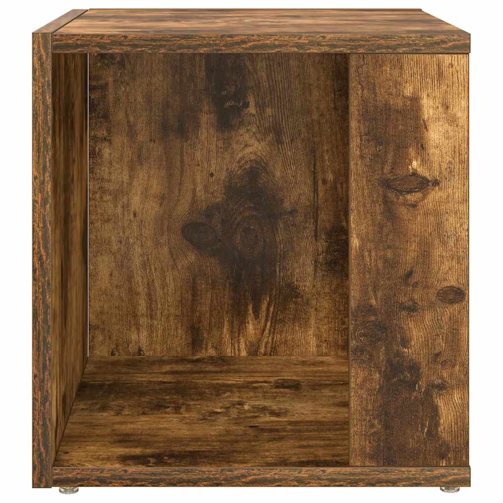 vidaXL Τραπέζι Βοηθητικό Καπνιστή Δρυς 33x33x34,5 εκ. Επεξεργ. Ξύλο