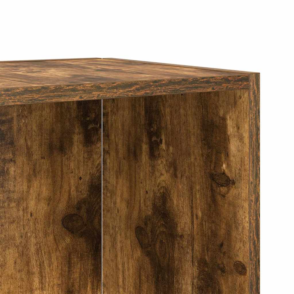 vidaXL Τραπέζι Βοηθητικό Καπνιστή Δρυς 33x33x34,5 εκ. Επεξεργ. Ξύλο