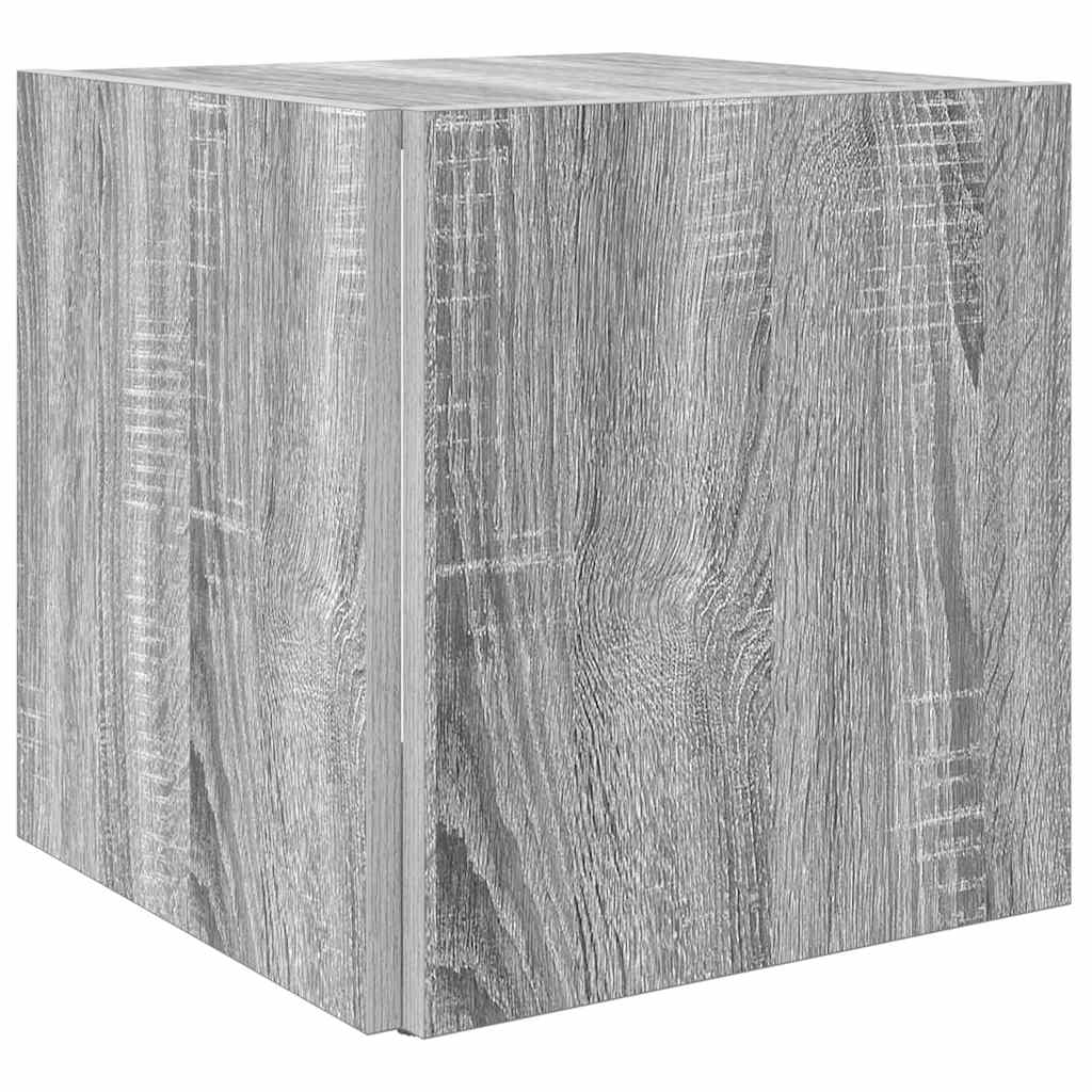vidaXL Τραπέζι Βοηθητικό Γκρι Sonoma 33x33x34,5 εκ. Επεξεργασμένο Ξύλο