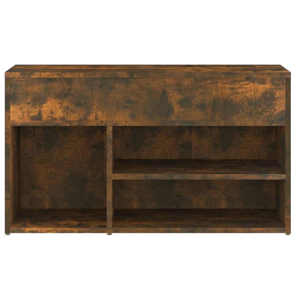 vidaXL Παπουτσοθήκη Καπνιστή Δρυς 80x30x45 εκ. από Επεξεργασμένο Ξύλο