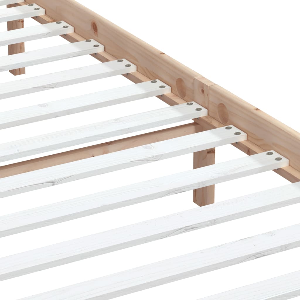 vidaXL Πλαίσιο Κρεβατιού 180 x 200 εκ. Μασίφ Ξύλο Super King Size