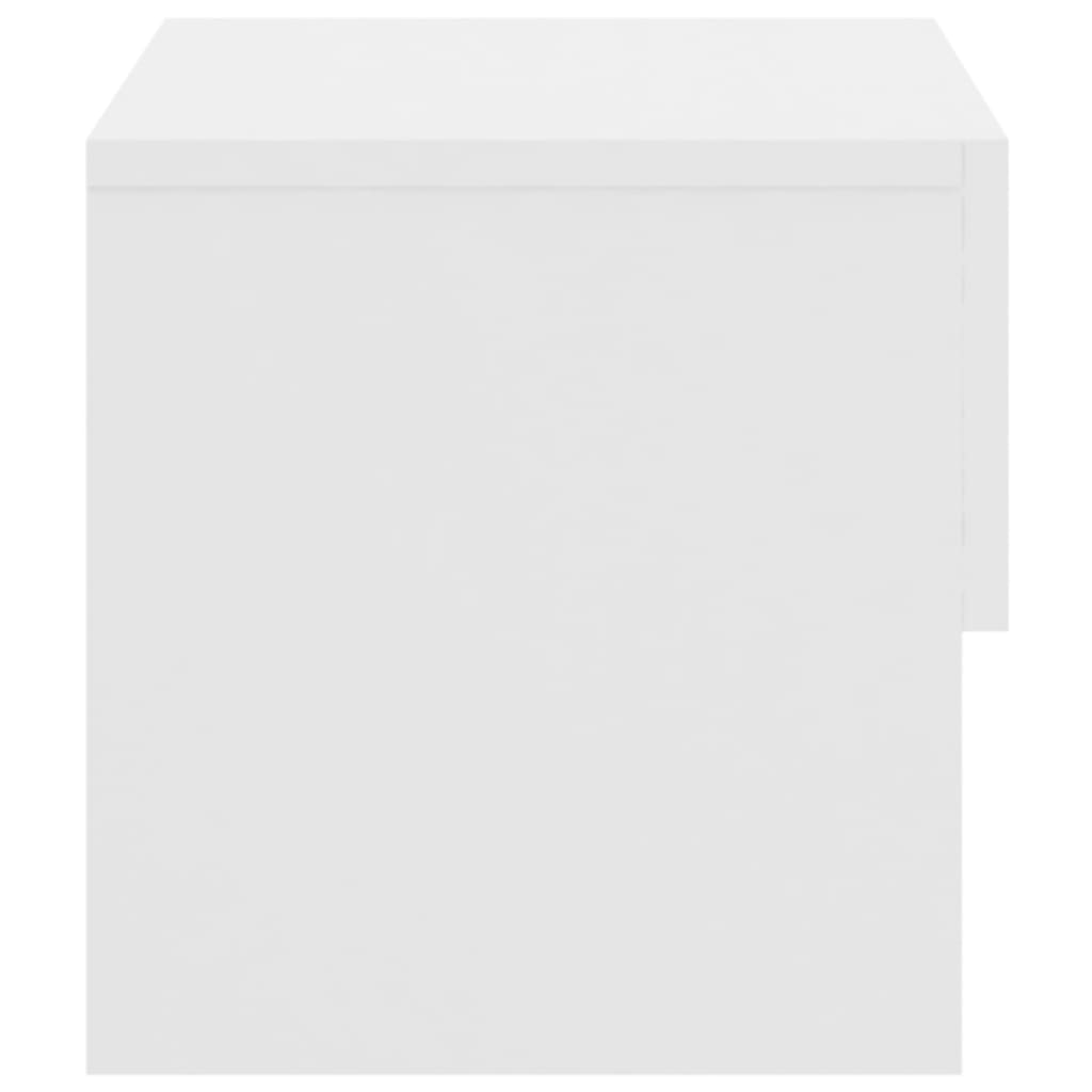 vidaXL Κομοδίνα Επιτοίχια 2 τεμ. Λευκά