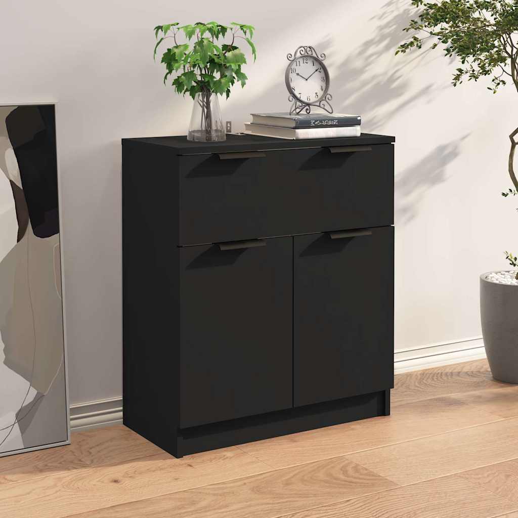 vidaXL Ντουλάπι Μαύρο 60 x 30 x 70 εκ. από Επεξεργασμένο Ξύλο