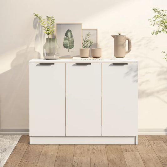 vidaXL Συρταριέρα Λευκή 90,5 x 30 x 70 εκ. από Επεξεργασμένο Ξύλο