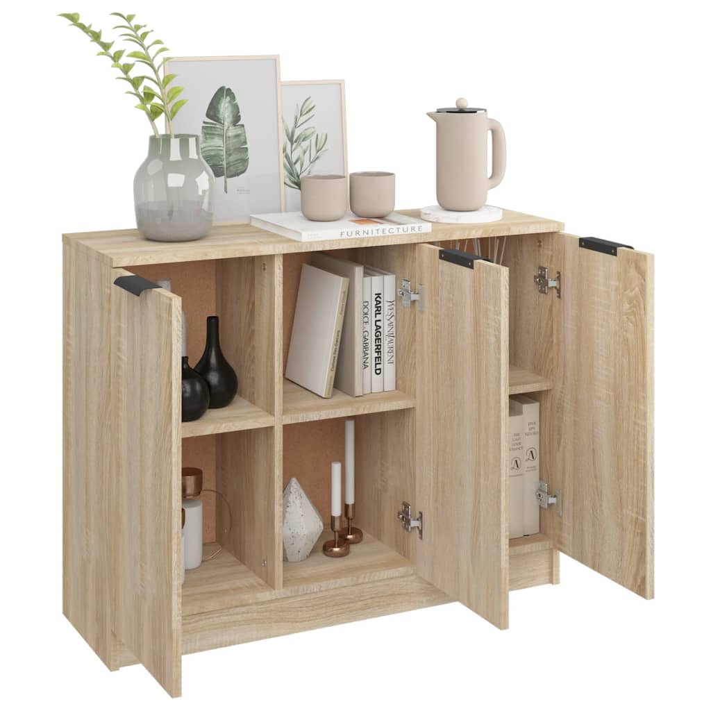 vidaXL Συρταριέρα Sonoma Δρυς 90,5x30x70 εκ. από Επεξεργασμένο Ξύλο