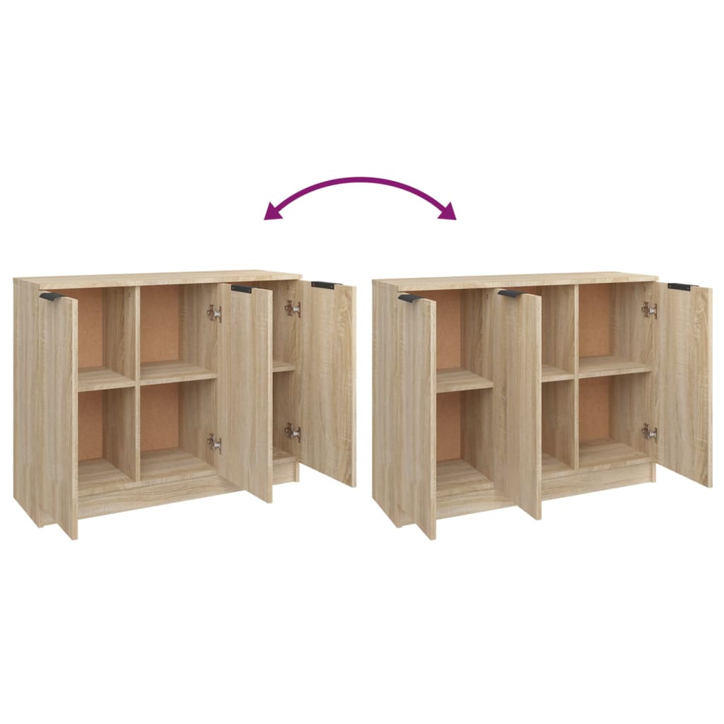 vidaXL Συρταριέρα Sonoma Δρυς 90,5x30x70 εκ. από Επεξεργασμένο Ξύλο