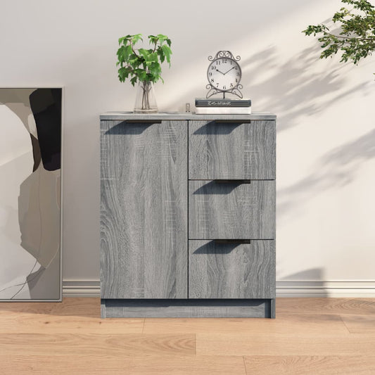 vidaXL Ντουλάπι Γκρι Sonoma 60 x 30 x 70 εκ. από Επεξεργασμένο Ξύλο