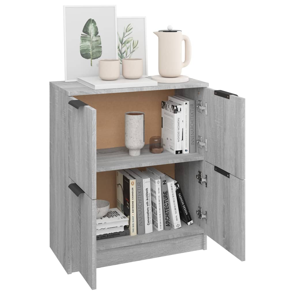vidaXL Ντουλάπι Γκρι Sonoma 60 x 30 x 70 εκ. από Επεξεργασμένο Ξύλο