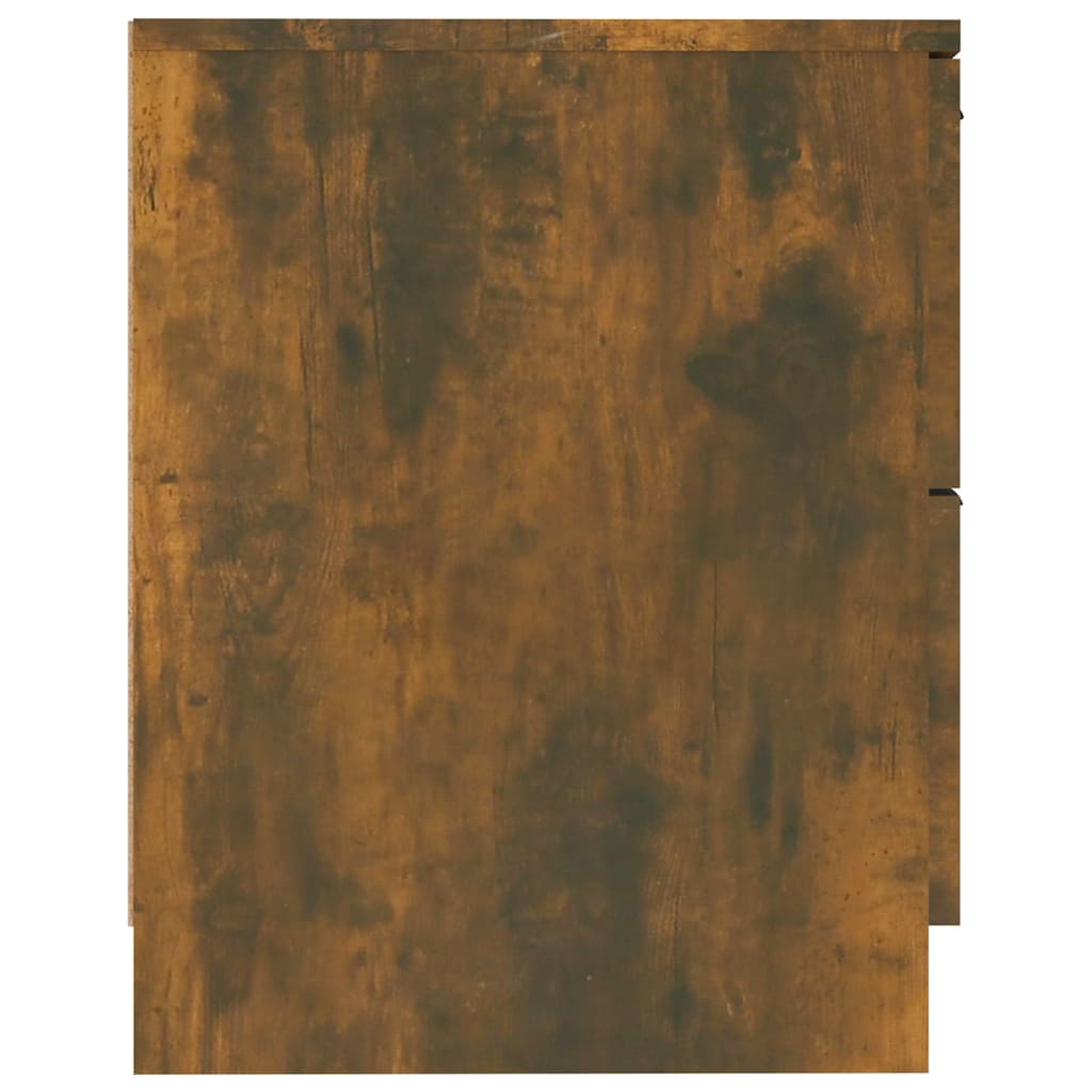 vidaXL Κομοδίνα 2 τεμ. Καπνιστή Δρυς από Επεξεργασμένο Ξύλο