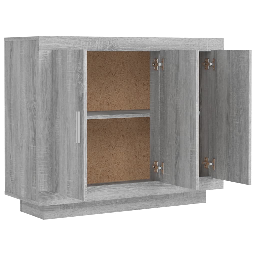 vidaXL Ντουλάπι Γκρι Sonoma 92 x 35 x 75 εκ. από Επεξεργασμένο Ξύλο
