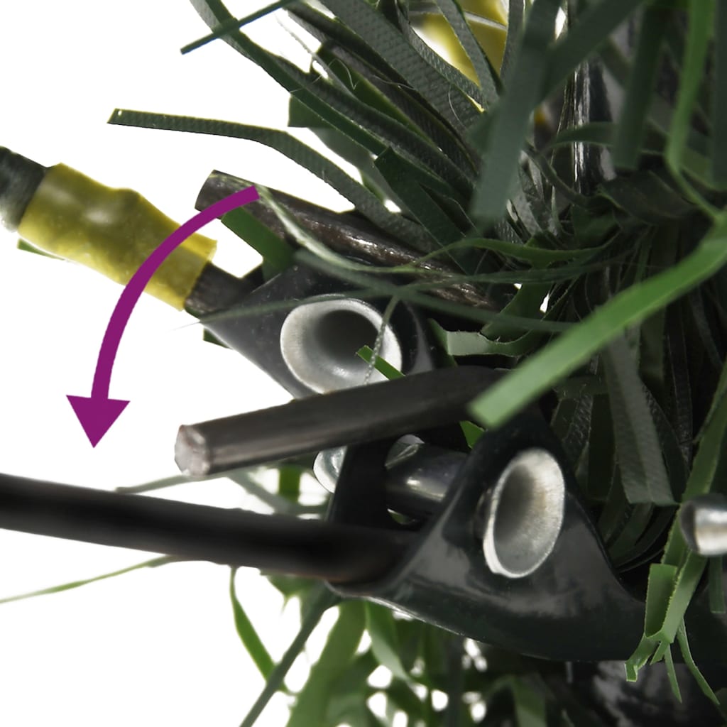 vidaXL Χριστ. Δέντρο Προφωτισμένο Πράσινο 120εκ. Κουκουνάρια PVC/PE