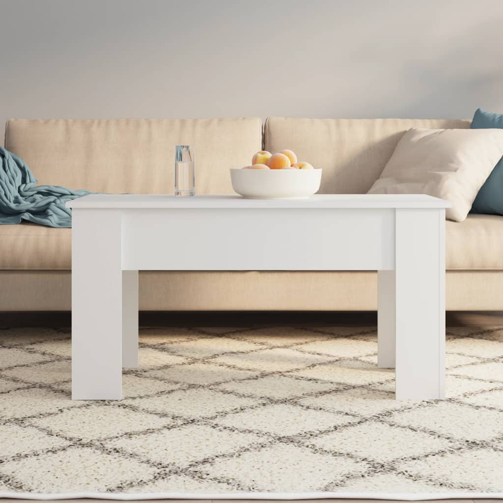 vidaXL Τραπεζάκι Σαλονιού Λευκό 101 x 49 x 52 εκ. Επεξεργασμένο Ξύλο