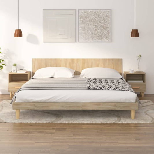 vidaXL Κομοδίνα 2 τεμ. Sonoma Δρυς 40 x 35 x 47 εκ.