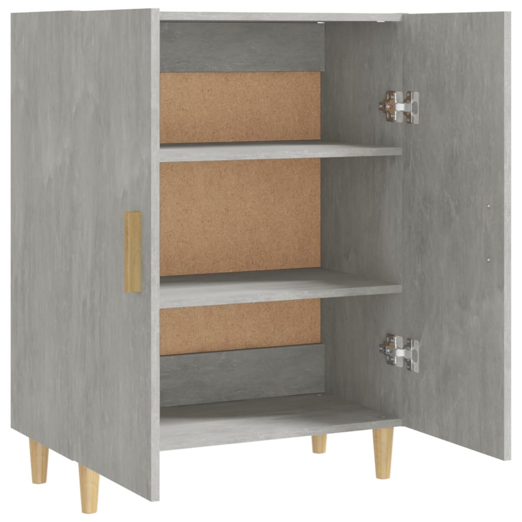 vidaXL Ντουλάπι Γκρι Σκυροδέματος 70 x 34 x 90 εκ. Επεξεργασμένο Ξύλο