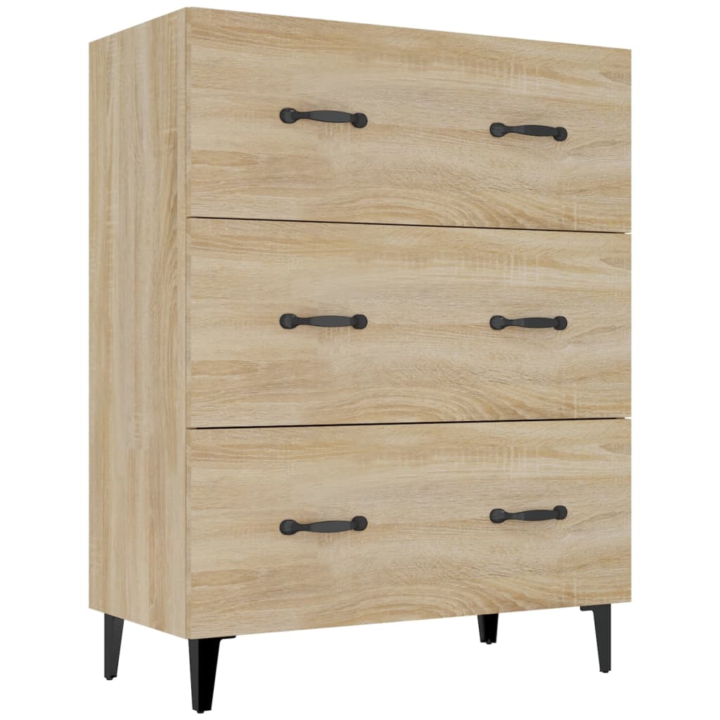 vidaXL Ντουλάπι Sonoma Δρυς 69,5 x 34 x 90 εκ. από Επεξεργασμένο Ξύλο