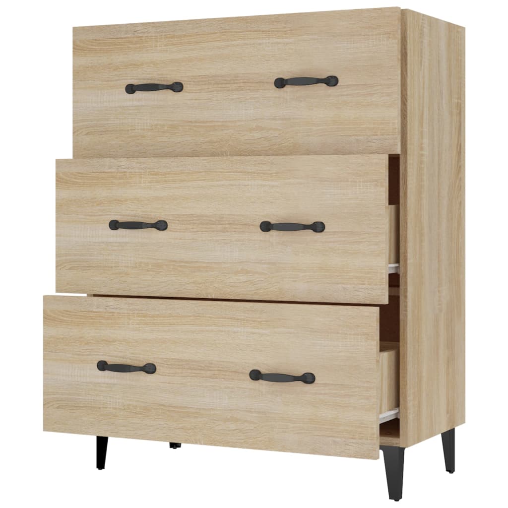 vidaXL Ντουλάπι Sonoma Δρυς 69,5 x 34 x 90 εκ. από Επεξεργασμένο Ξύλο
