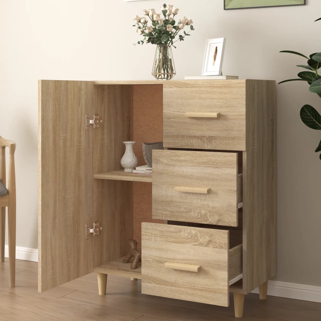 vidaXL Ντουλάπι Sonoma Δρυς 69,5 x 34 x 90 εκ. από Επεξεργασμένο Ξύλο