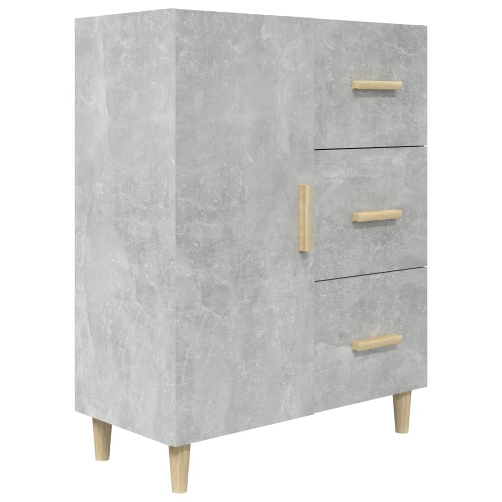 vidaXL Ντουλάπι Γκρι Σκυροδέματος 69,5x34x90 εκ. Επεξεργασμένο Ξύλο