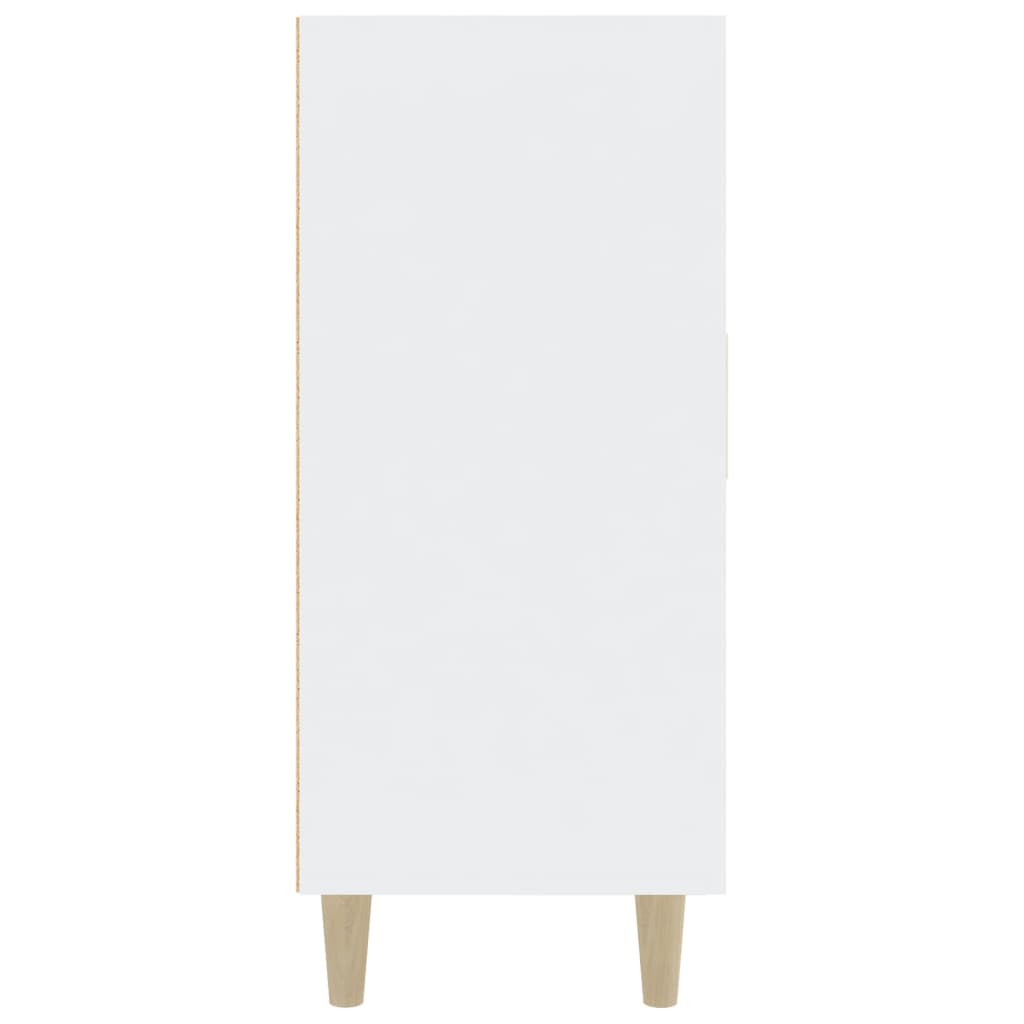 vidaXL Μπουφές Λευκός 90 x 34 x 80 εκ. από Επεξεργασμένο Ξύλο