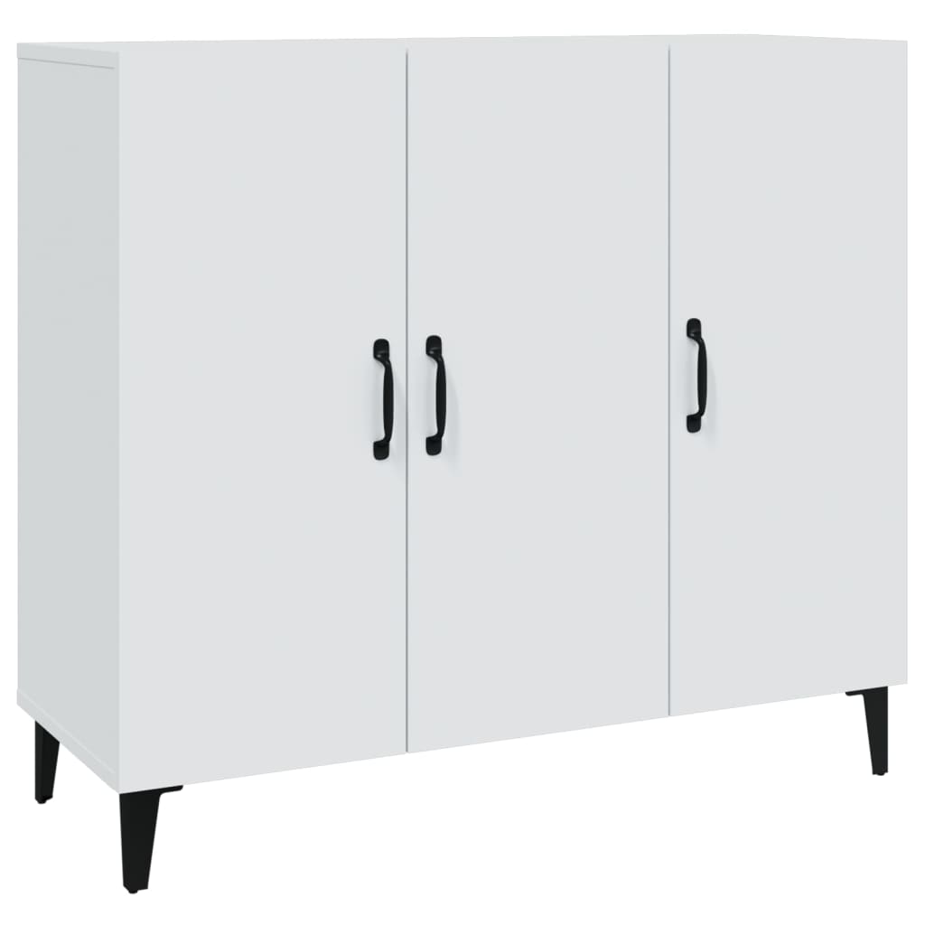 vidaXL Μπουφές Λευκός 90 x 34 x 80 εκ. από Επεξεργασμένο Ξύλο