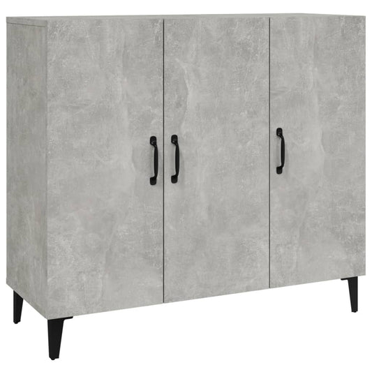 vidaXL Ντουλάπι Γκρι Σκυροδέματος 90x34x80 εκ. Επεξεργασμένο Ξύλο