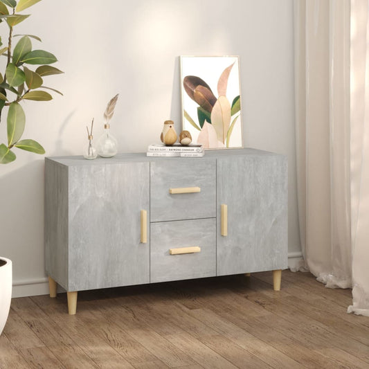 vidaXL Ντουλάπι Γκρι Σκυροδέματος 100 x 36 x 60 εκ. Επεξεργασμένο Ξύλο