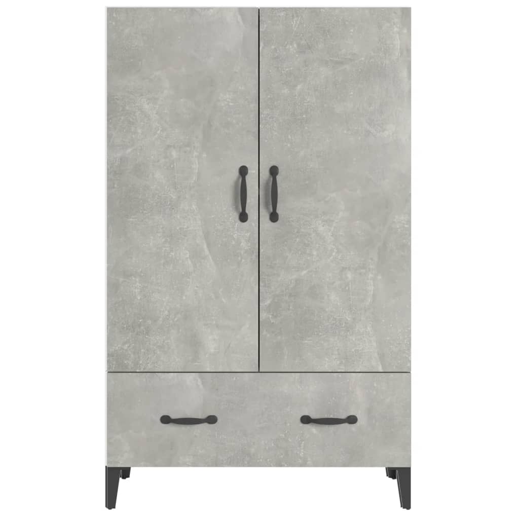 vidaXL Ντουλάπι Γκρι Σκυροδέματος 70x31x115 εκ. από Επεξεργασμένο Ξύλο