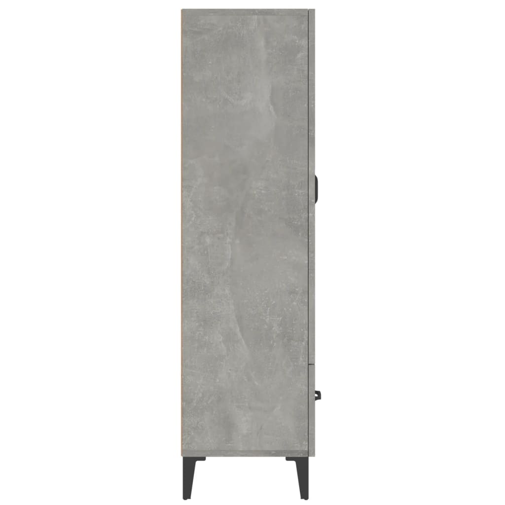 vidaXL Ντουλάπι Γκρι Σκυροδέματος 70x31x115 εκ. από Επεξεργασμένο Ξύλο