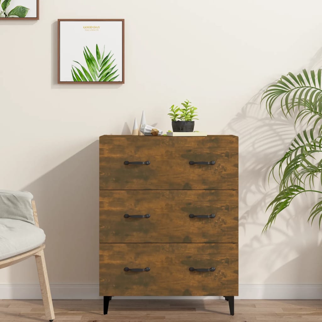 vidaXL Ντουλάπι Καπνιστή Δρυς 69,5 x 34 x 90 εκ. Επεξεργασμένο Ξύλο
