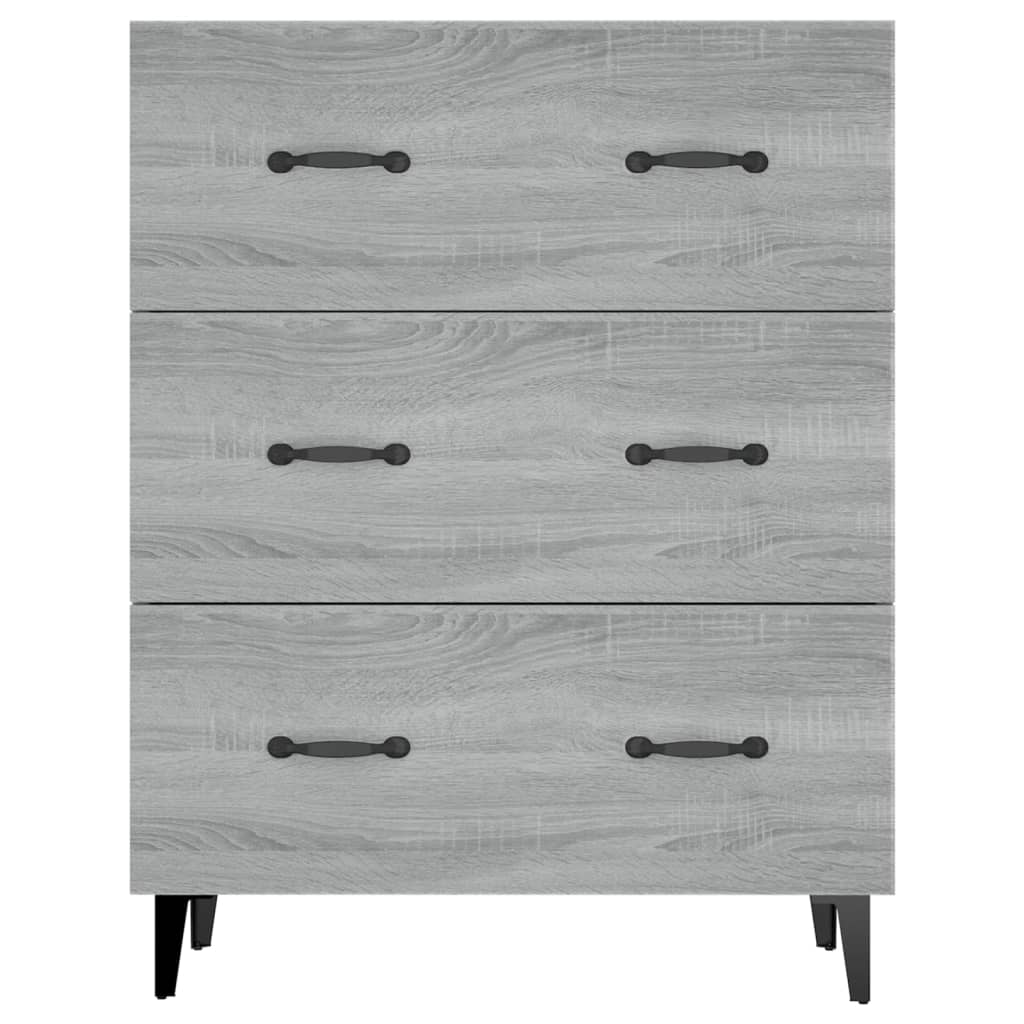 vidaXL Ντουλάπι Γκρι Sonoma 69,5 x 34 x 90 εκ. από Επεξεργασμένο Ξύλο
