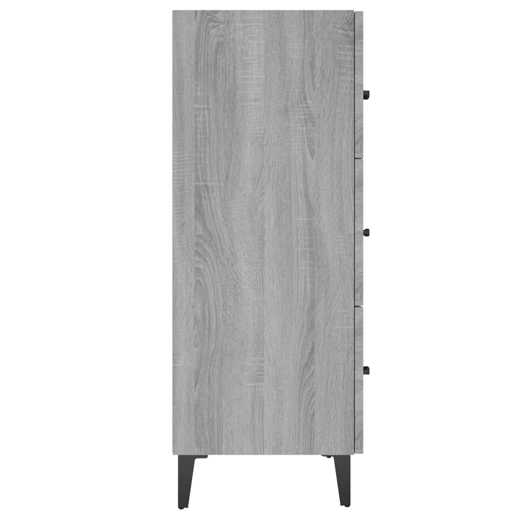 vidaXL Ντουλάπι Γκρι Sonoma 69,5 x 34 x 90 εκ. από Επεξεργασμένο Ξύλο