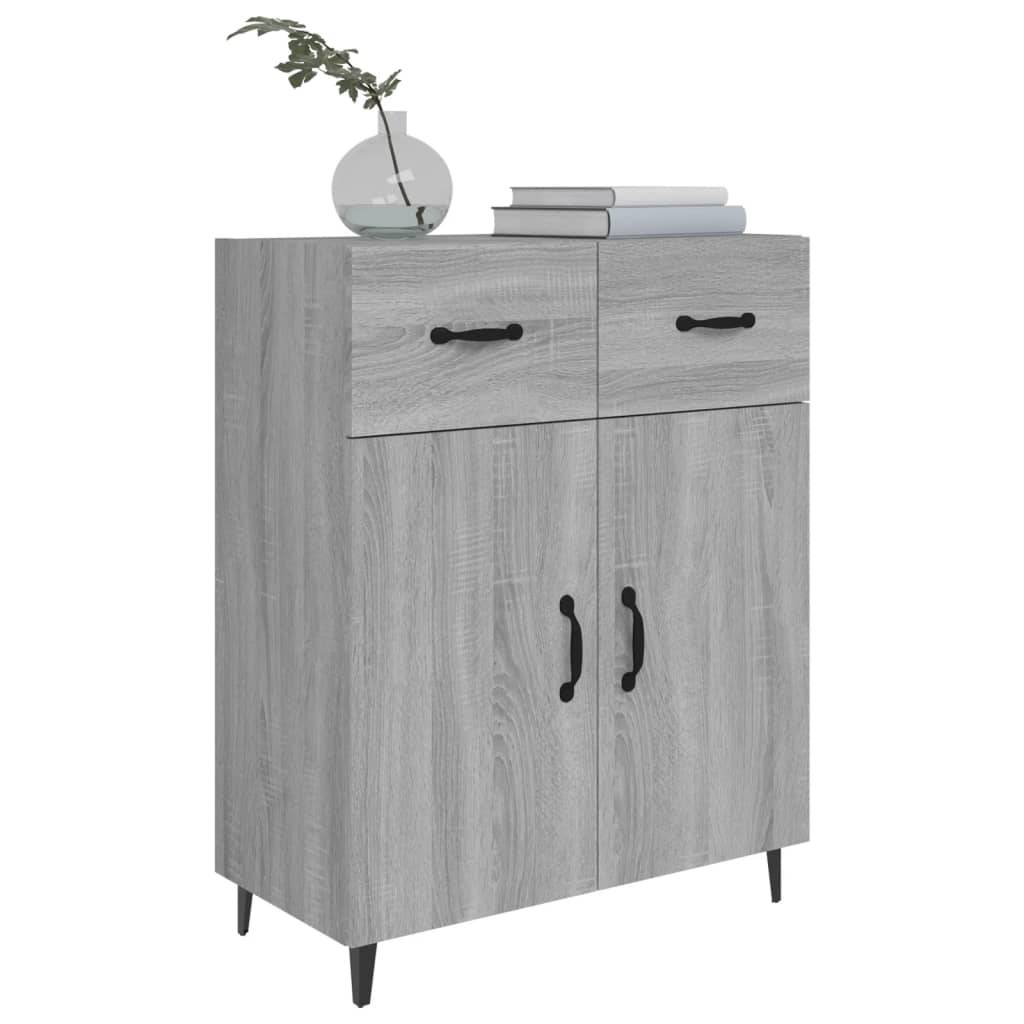 vidaXL Ντουλάπι Γκρι Sonoma 69,5 x 34 x 90 εκ. από Επεξεργασμένο Ξύλο