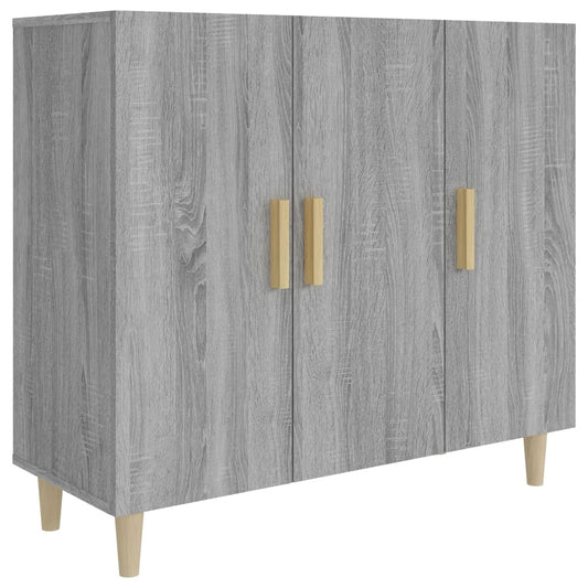 vidaXL Ντουλάπι Γκρι Sonoma 90 x 34 x 80 εκ. από Επεξεργασμένο Ξύλο