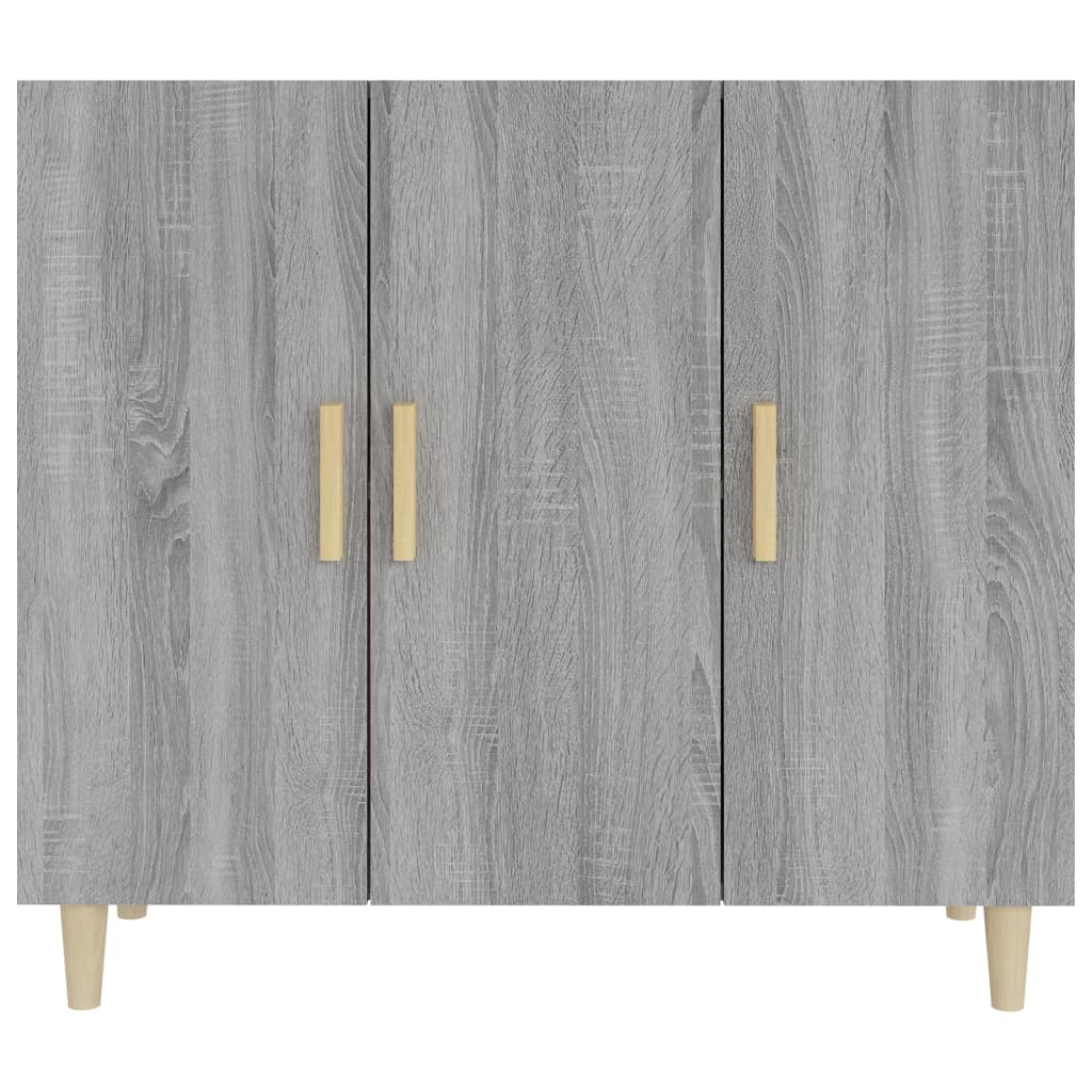 vidaXL Ντουλάπι Γκρι Sonoma 90 x 34 x 80 εκ. από Επεξεργασμένο Ξύλο