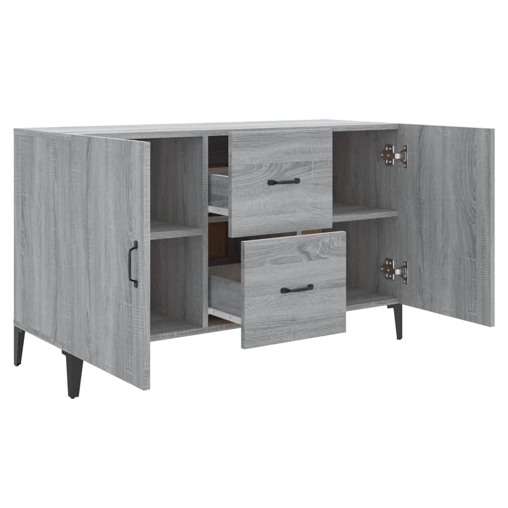 vidaXL Μπουφές Γκρι Sonoma 100 x 36 x 60 εκ. από Επεξεργασμένο Ξύλο